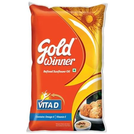 Gold Winner Refined Sunflower Oil (Pouch) 1 l