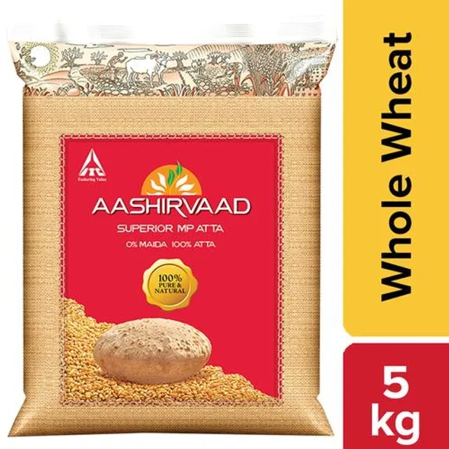 Aashirvaad Atta/ Godihittu - Whole Wheat, 5 kg