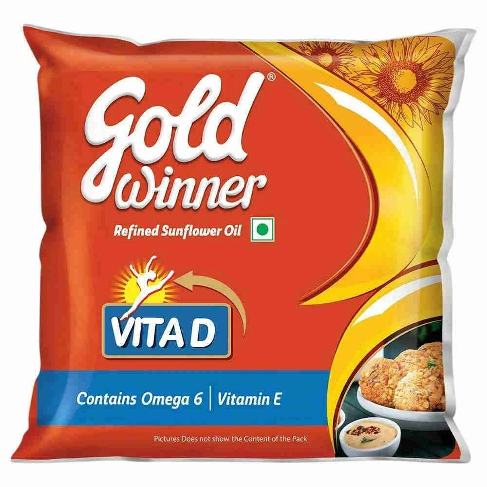 Gold Winner Refined Sunflower Oil 500ML Pouch