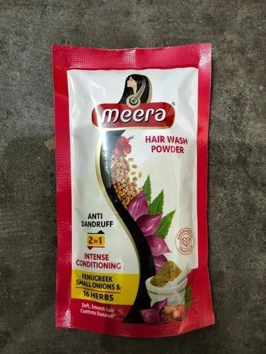 Meera Herbal Hair Washing Powder, Packaging Size: 40gm